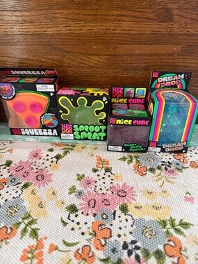 NeeDoh Squeeza, Sploot Splat, Nice Cube & Dream Drop